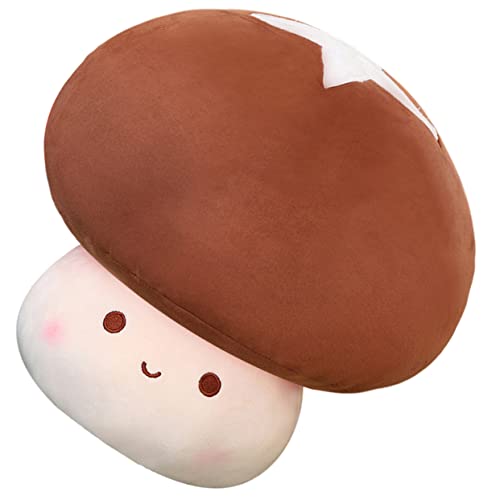 TOYANDONA Shiitake-Pilz-Wurfs-Kissen Plüsch Pilz Kuscheltiere für Babys Pilzkissendekoration Pilz- Cute Pillow bescherung Weihnachten Toy Pilz Spielzeug Plüschpilzpuppe kurzer Plüsch von TOYANDONA