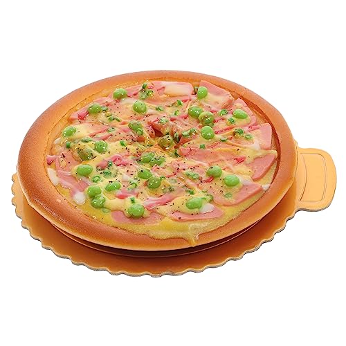 TOYANDONA Simulation Pizza-Modell künstliches Dessertmodell Pizza Spielen DIY-Küche Rollenspiel Dekoration Pizza Fake Pizza Model Food-Modell-Requisite gefälschte Pizza-Modell-Requisite PVC von TOYANDONA