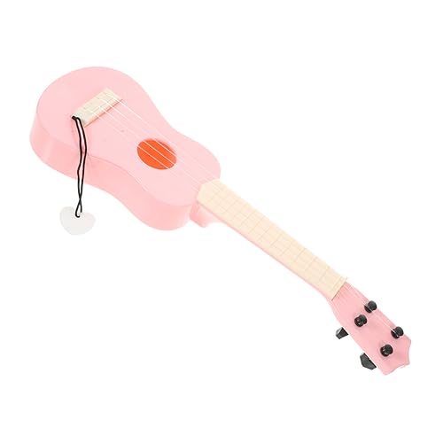 TOYANDONA Simulations-Ukulele Pädagogisches Spielzeug Ukulele Für Erwachsene Anfänger Üben Ukulele Trainings-Ukulele-Instrument Mini-Ukulele Musikalisches Spielzeug Kinder-Ukulele Rosa Nylon von TOYANDONA