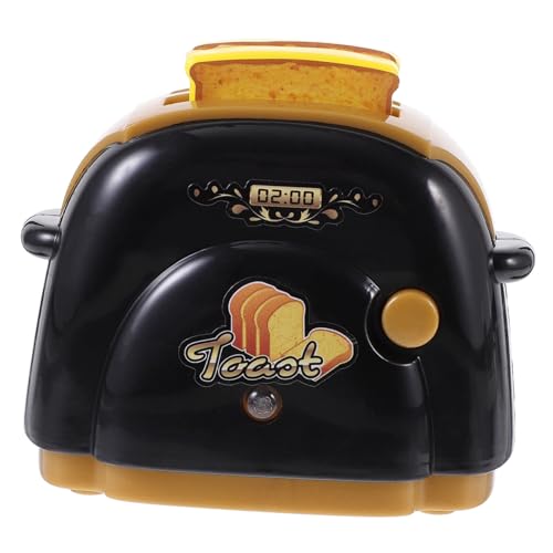 TOYANDONA Simulierte Brotmaschine kinderküche Kitchen geschenketueten kinderbacken Toy Kitchen Brotbackautomat für die Küche Bezaubernder Brotbackautomat Plastik Golden von TOYANDONA