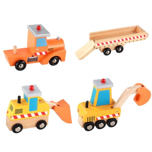 TOYANDONA Holzspielzeug Bagger 1PC Simuliertes Ingenieurfahrzeug Für Lustiges Und Lehrreiches Ideal Für Jungen Und ädchen Fördert Kreativität Und Motorik von TOYANDONA