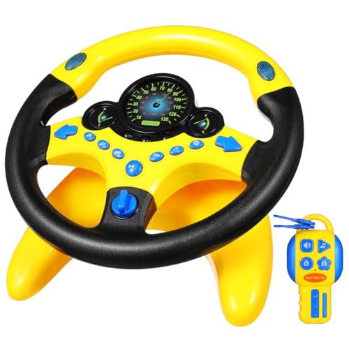 TOYANDONA Simuliertes Kinderlenkrad mit Schlüssel Licht und Musik Tragbarer Kunststoff Fahrlenkrad Simulator für Pädagogisches Autofahren Interaktives Steuergerät für Reisen und Zuhause TOYANDONA Simuliertes Kinderlenkrad mit Schlüssel Licht und Musik Tragbarer Kunststoff Fahrlenkrad Simulator für Pädagogisches Autofahren Interaktives Steuergerät für Reisen und Zuhause von TOYANDONA