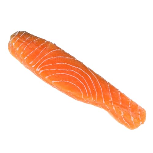 TOYANDONA Simuliertes Lachsmodell Modell Einer Gefälschten Lachsscheibe Foto -Requisiten Essensmodelle Vorgeben Lachsförmige Modelle Realistischer Gefälschter Lachs Faux Food Orange Plastik TOYANDONA Simuliertes Lachsmodell Modell Einer Gefälschten Lachsscheibe Foto -Requisiten Essensmodelle Vorgeben Lachsförmige Modelle Realistischer Gefälschter Lachs Faux Food Orange Plastik von TOYANDONA
