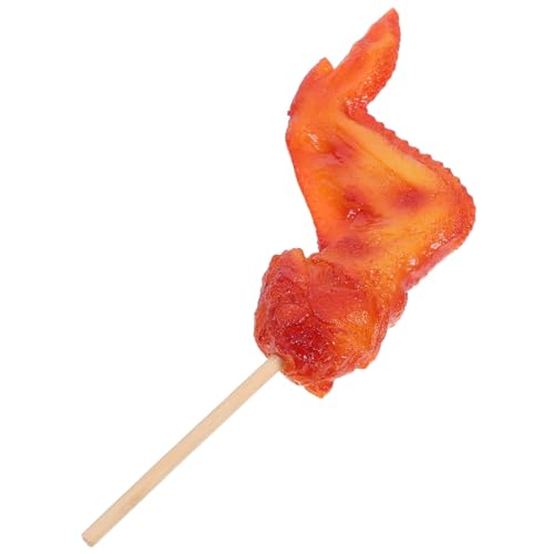 TOYANDONA Simuliertes Modell des Barbecue -Spießs gefälschte Hühnerflügel Menüfoto -Requisite Stoffflügelprop Neuheit Food Schaufenster-Display-Requisite Arbeitsplatte Bambus TOYANDONA Simuliertes Modell des Barbecue -Spießs gefälschte Hühnerflügel Menüfoto -Requisite Stoffflügelprop Neuheit Food Schaufenster-Display-Requisite Arbeitsplatte Bambus von TOYANDONA