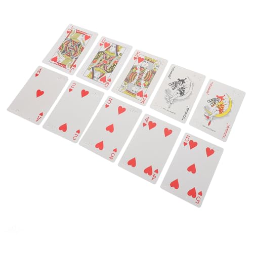 TOYANDONA Spielkarten in Blindenschrift Braille Spielkarten Blindenspielkarten Braille-Pokerdeck Blinden Spielkarten Großdruckkarten für die Reise Großdruckkarten für ältere Menschen Papier von TOYANDONA