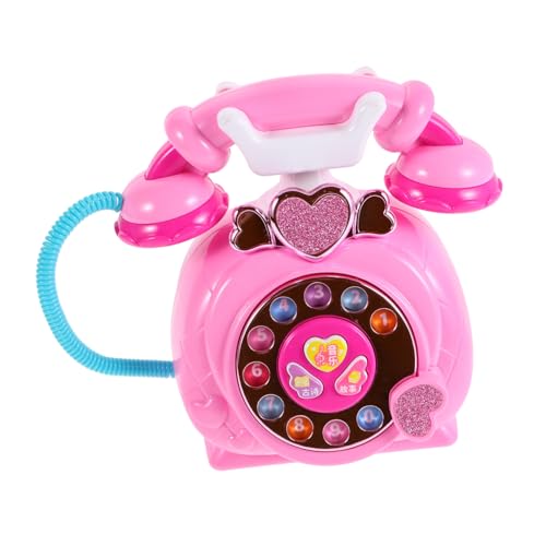 TOYANDONA Spielzeugtelefon Für Die Früherziehung Für Kinder Rollenspieltelefon Festnetzfunktionen von TOYANDONA