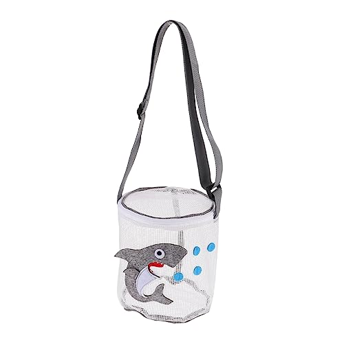 TOYANDONA Spielzeugtasche Strand Muscheltaschen Kinder Mesh Draußen Sommerspielzeug Mesh Einkaufstasche Muschelsammeltaschen Faltbare Einkaufstasche Outdoor Spielspielzeug Für Kinder von TOYANDONA