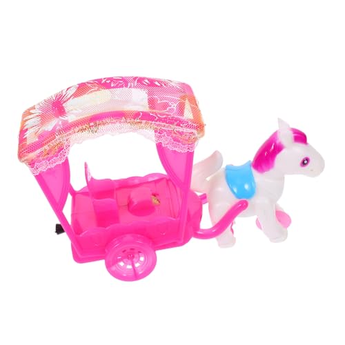 TOYANDONA Spielzeugwagen Kutsche Mini Auto Puppenwagen Friction-Powered Spielzeugauto babyspielzeug Cartoon-Kleinkind-Push-Auto Babyauto -Partygeschenke Bauch Rosy von TOYANDONA