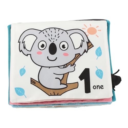 TOYANDONA Stoffbuch Für Die Frühe Bildung Von Tieren Buch Früherziehung Schöne Stoffbücher Babygeschenke Stoffbuch Für Kleinkinder -stoffbuch Stoffbuch Zum Thema Tierbabys Lernbuch von TOYANDONA