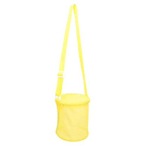 TOYANDONA Strandeimer Tasche Für Sandspielzeug Muscheltaschen Für Kinder Puzzle-zubehör Aufbewahrungstaschen Für Bausteine Netztaschen Für Strandspielzeug Outdoor-zubehör Oxford-Stoff Yellow von TOYANDONA