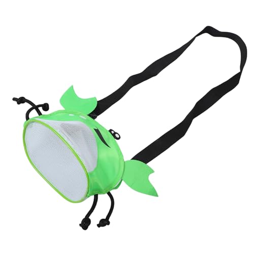 TOYANDONA Strandtasche Strand-Mesh-Tasche Strandmuscheltasche Spielzeugtasche für den Strand Kinder Muschel Tasche Kinder Muscheltasche Mesh-Shell-Tasche Tasche aus Muscheln PVC Light Green von TOYANDONA