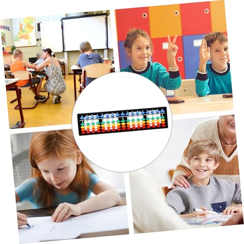 TOYANDONA Stufiger Bunter Kunststoff-Rechenrahmen mit Perlen Traditionelles Chinesisches Rechenhilfsmittel für Schüler Förderndes Lernspielzeug zur Arithmetik und Mathematischen Bildung TOYANDONA Stufiger Bunter Kunststoff-Rechenrahmen mit Perlen Traditionelles Chinesisches Rechenhilfsmittel für Schüler Förderndes Lernspielzeug zur Arithmetik und Mathematischen Bildung von TOYANDONA