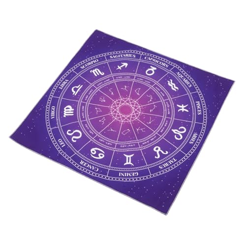 TOYANDONA Tarot-tischdecke Weissagung Tischdecke Wicca-zubehör Und Werkzeuge Tarot Tisch Abdeckung Altar-Tarot-kartentuch Weissagung Wandteppich Astrologie Tischdecke Tarot-Matte Polyester von TOYANDONA