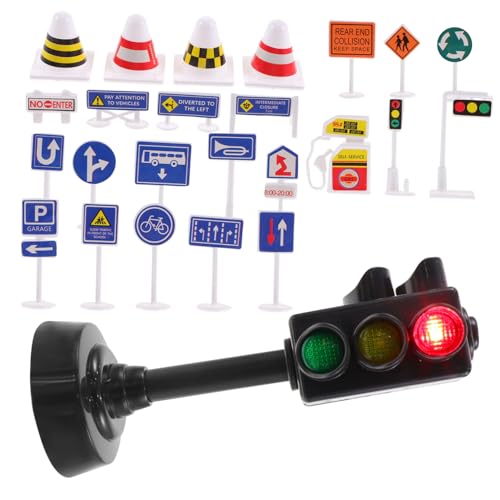 TOYANDONA Teiliges Lernspielzeug Verkehrszeichen mit Realistischen Verkehrsampeln und Straßensperren Pädagogisches Verkehrsschild für Interaktives Lernen und Sichere Verkehrserziehung TOYANDONA Teiliges Lernspielzeug Verkehrszeichen mit Realistischen Verkehrsampeln und Straßensperren Pädagogisches Verkehrsschild für Interaktives Lernen und Sichere Verkehrserziehung von TOYANDONA