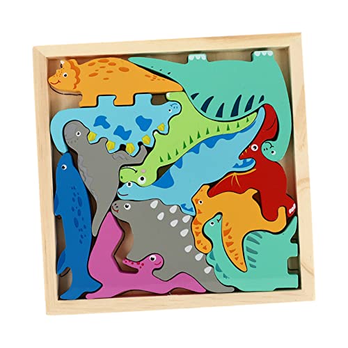 TOYANDONA Thema dreidimensionales Puzzle Puzzle rätselbuch rätsel für zabawki stymulujące rozwój Dinosaur Toys pädagogisches Kleinkindversorgung Holz von TOYANDONA