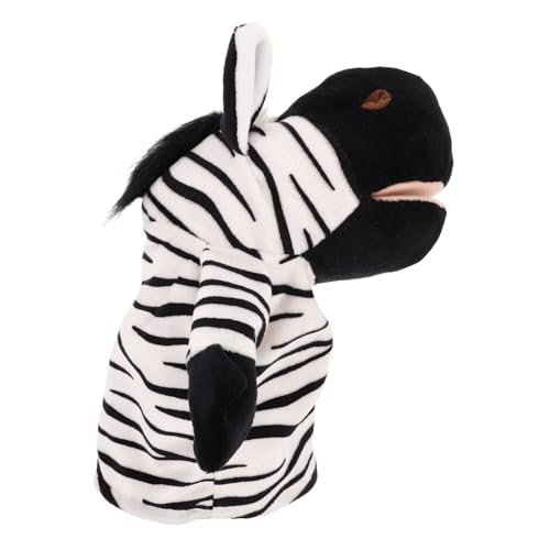 TOYANDONA Tier Fingerpuppenspielzeug Für Kleinkinder Als Füllmaterial Für Partytüten Und Als Puppenbühne Im Klassenzimmer Süße Kreative Zebra Plüschpuppe Geschichtenerzählpuppe von TOYANDONA