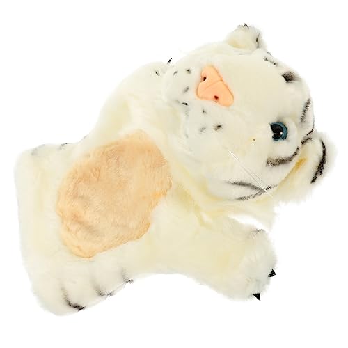 TOYANDONA Tiger Marionette Kinderspielzeug Puppentheater Für Gefülltes Handspielzeug Bildungsspielzeug Handspielzeug Für Lebensechtes Handspielzeug Tiere Plüsch von TOYANDONA