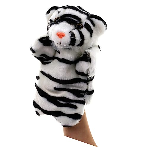 TOYANDONA Tiger Marionette Rollenspiel Handpuppe Puppen für Kinder Tierkopf Handpuppe Cartoon-Tierpuppe Tierhandschuhpuppe Geschichte Marionette Geschichte erzählende Marionette von TOYANDONA