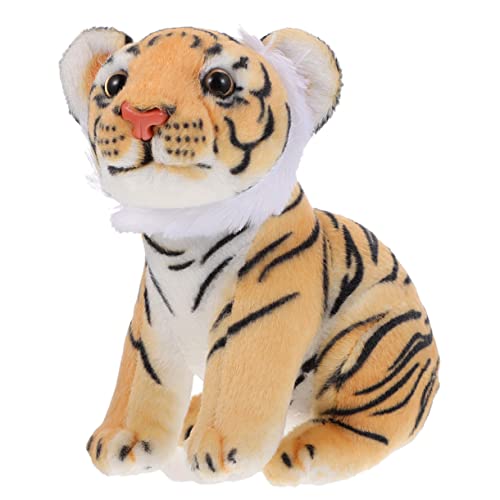 TOYANDONA Tiger Plüschtier plüsch Tiger Kuscheltiger Tiger Kuscheltier Tiger Spielzeugtiere Babyspielzeug Tiger Plüschpuppe Ornament tierische Plüschtierverzierung PP Baumwolle von TOYANDONA