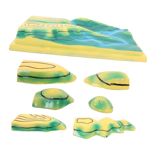 TOYANDONA Topografische Modelle unterrichten Konturenleitungsdemonstrationsmodell Geländekartenmodell Schulgeländekarte Modell topographische Karte Terrain Karte Unterrichtshilfe PVC TOYANDONA Topografische Modelle unterrichten Konturenleitungsdemonstrationsmodell Geländekartenmodell Schulgeländekarte Modell topographische Karte Terrain Karte Unterrichtshilfe PVC von TOYANDONA