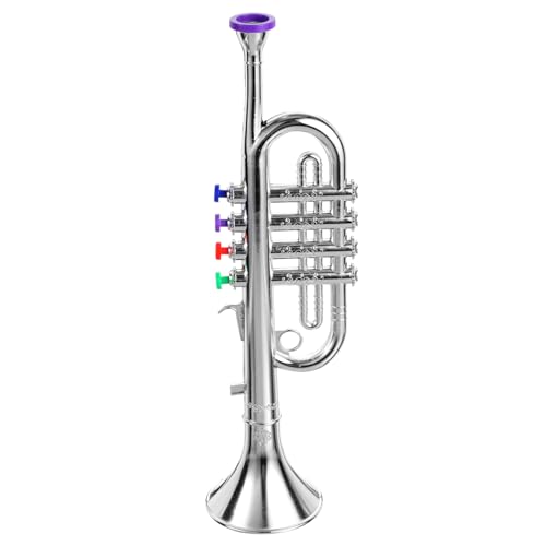 TOYANDONA Trompete Spielzeug Musikinstrument Für Kinder Party-Horn Musikalische Blasinstrumente Spielzeug Musikalisches Trompetenspielzeug Ornamente Für Musikinstrumente Plastik von TOYANDONA