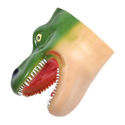 TOYANDONA Dinosaurierpuppe Für Jungen Und Mädchen Weiches Interaktives Handpuppenspielzeug Mit Beweglichem Mund Für Rollenspiele Und Die Entwicklung Kommunikativer Fähigkeiten von TOYANDONA