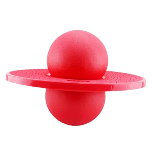 TOYANDONA Übungsball Balance-Bounce-Board Kinderspielzeug Outdoor-Spielset für Kleinkinder Outdoor-Spielsets für Kleinkinder Activity für Kinder aktivity für Kinder Springender Ball rot von TOYANDONA