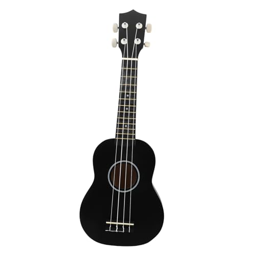 TOYANDONA Ukulele Akustische Mini-Gitarre Spielzeug Musikinstrumente Gitarre Kinder Gitarre Mini-Instrumente Black Holz von TOYANDONA