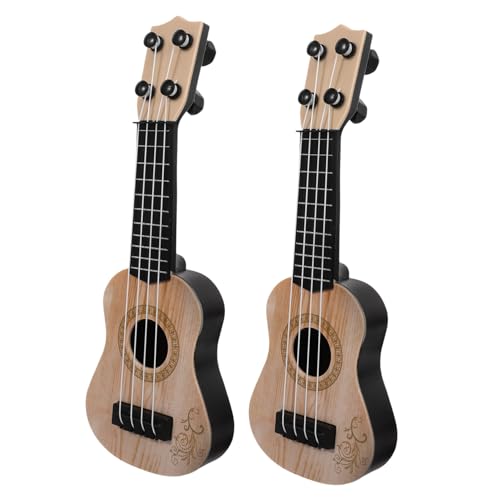 TOYANDONA Ukulele Für Musikalische Früherziehung 4 Saiten Gitarre Musikinstrument Für Kleinkinder Ideal Als Für Junge Musiker Cremefarben von TOYANDONA