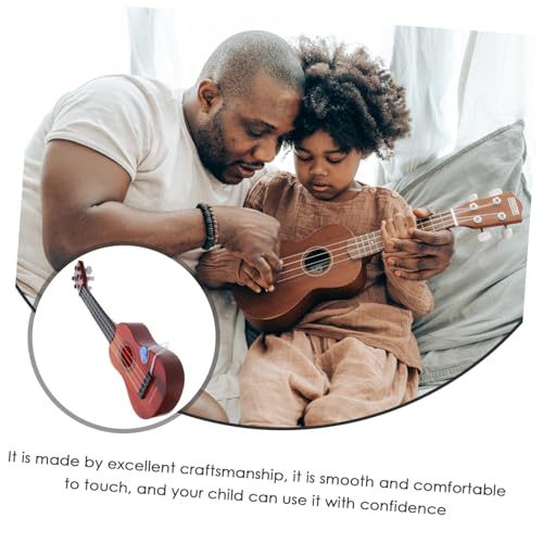 TOYANDONA Ukulele Gitarrenspielzeug Barock Perlmutt Kaffee Kleines Musikinstrument aus Sicher und Einfach zu Justieren für Anfänger und Kreative zum Musizieren Lernen TOYANDONA Ukulele Gitarrenspielzeug Barock Perlmutt Kaffee Kleines Musikinstrument aus Sicher und Einfach zu Justieren für Anfänger und Kreative zum Musizieren Lernen von TOYANDONA