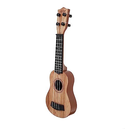 TOYANDONA Ukulele Kleinkinderinstrumente Explosionsgitarre Für Elektrische Ukulele Musikinstrumente Gitarre Ukulele-Gitarre Für Gitarreninstrument Xylophon Beige Holz von TOYANDONA