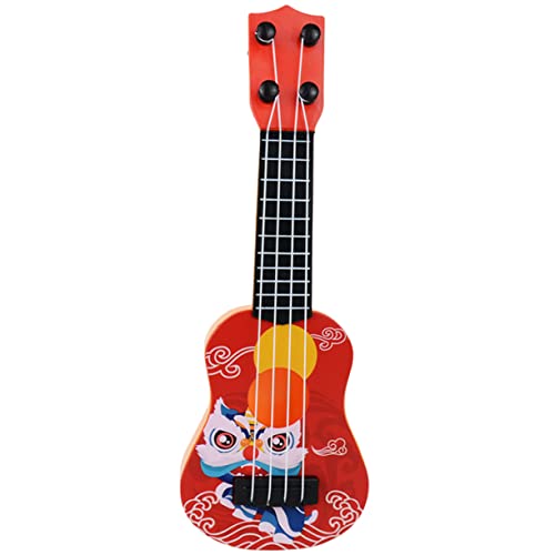 TOYANDONA Ukulele kindergitarre Gitarre Gitarre Dekoration Gitarre Desktop- Mini-Gitarrenspielzeug Spielzeuggitarrenmodell dekoratives Gitarrendekor Abs rot von TOYANDONA