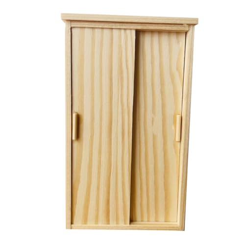 TOYANDONA Vintage Holz Armoire für Puppenhausmöbel Dekorative Miniatur für Schlafzimmer und Garten Hellgelb Robustes Design für Langlebige Nutzung TOYANDONA Vintage Holz Armoire für Puppenhausmöbel Dekorative Miniatur für Schlafzimmer und Garten Hellgelb Robustes Design für Langlebige Nutzung von TOYANDONA