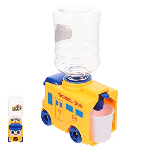 TOYANDONA Wasserspender Mini Mini Wasserspender Für Kleinkinder Winziger Wasserspender Mini Funktionsgegenstände Wasserspender Modell Gelber Kunststoff von TOYANDONA