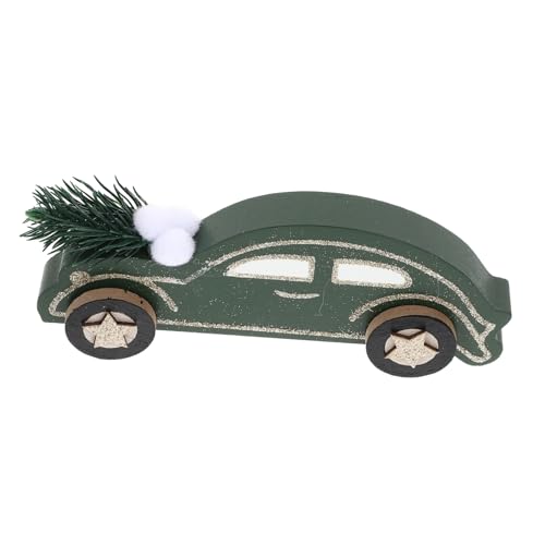 TOYANDONA Weihnachts-Desktop-Ornament Weihnachtsschmuck Weihnachtsfeier Liefert Tischdekoration Für Weihnachten Dekorativ Tischfestschmuck Weihnachtliche Tischdekoration Auto Figuren Hölzern von TOYANDONA