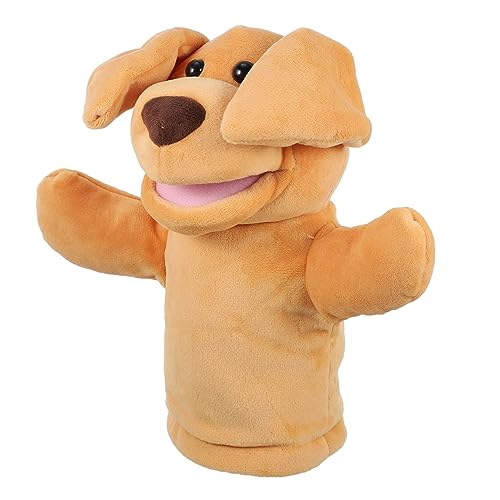 TOYANDONA Welpen-handpuppe Kuh Spielzeug Geschichte Handpuppe Furret-plüsch Plüsch Handpuppe Rollenspiel Handspielzeug Welpenspielzeug Für Kinder Kuscheltiere Für Kinder Plüschpuppe Orange von TOYANDONA