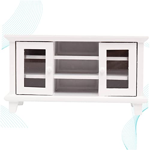 TOYANDONA Mini Möbel Tv Cabinet Weißer Holzschrank Für Dekoration Für Für Spielzeugliebhaber TOYANDONA Mini Möbel Tv Cabinet Weißer Holzschrank Für Dekoration Für Für Spielzeugliebhaber von TOYANDONA