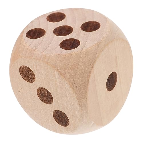 TOYANDONA Würfel aus massivem Holz hühner outdor spielwürfel Handgefertigte Spielwaren Leere Würfel Würfelspiel für Spiele große Holzwürfel handbemalte Holzwürfel von TOYANDONA