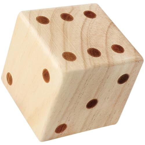 TOYANDONA Würfel für kinderspielzeug Board Games dice Set holzspielsachen Party hühner Virtu brettspiel Bildungsangebot Babyspielzeug hölzern Beige von TOYANDONA