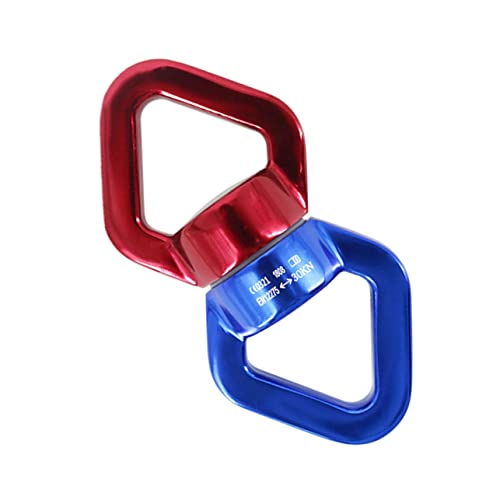 TOYANDONA Yoga Universal Ring Ringe Schwenk-Schwenk-Hardware Ausrüstung Seile Indoor-schaukel Drehbare Schaukel Rolle Trizeps Lagerschaukelwirbel Kabel 7075 Luftfahrtaluminiummaterial Rot von TOYANDONA