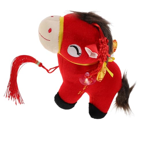 TOYANDONA Zodiac Pferd Plüschfigur Kleiner Realistischer Pferde Dekoanhänger für Chinesisches Neujahr als Tischdekoration Büro und Wohnraumaccessoire für Pferdeliebhaber TOYANDONA Zodiac Pferd Plüschfigur Kleiner Realistischer Pferde Dekoanhänger für Chinesisches Neujahr als Tischdekoration Büro und Wohnraumaccessoire für Pferdeliebhaber von TOYANDONA