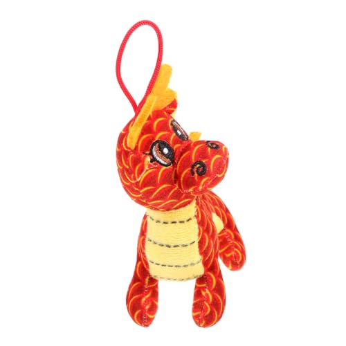 TOYANDONA ausgestopfter Drache Drachen Kuscheltier chinesische neujahrsdekoration Children Toys autodeko Drachen Dekoration Kid Toys Drache Stofftier schöne Drachenpuppe Plüsch rot von TOYANDONA