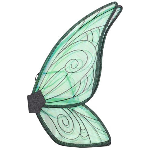 TOYANDONA feeflügeln karnevalskleidung Butterfly Costume Wings Costume Kostümflügel Schmetterlingsflügel LED-Flügel Feenkleid Cosplay Feenflügel Frauen Cosplay Flügelstütze buntes Garn Black von TOYANDONA