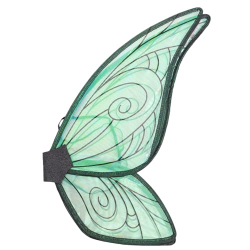 TOYANDONA feeflügeln karnevalskleidung Butterfly Wings Feenflügel verkleiden Sich Leuchtender Elfenflügel Schmetterlingsflügel für Cosplay Feenflügel für Erwachsene buntes Garn Black von TOYANDONA