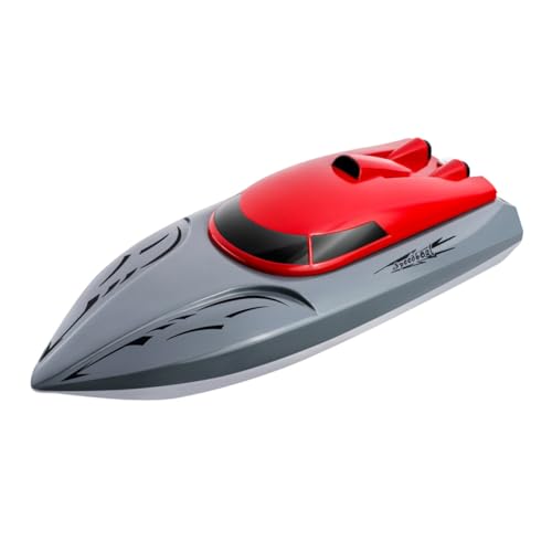 TOYANDONA ferngesteuertes Boot Schwimmbad Ebene Jet Fahrzeug amphibisch Auto wasserspielzeug kinderwasserspielzeuge elektromotor Boot RC-Boote für Erwachsene Boot für Pools Abs rot von TOYANDONA