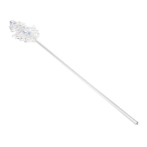 TOYANDONA goldenes Hexendekor Zauberstab Partybevorzugung dekorative Hexenstäbe Feenstab Fairy Wand Spielzeug für Kinder Zauberstäbe mit Schleifendesign Winkelfeenstöcke Bohren Silver von TOYANDONA