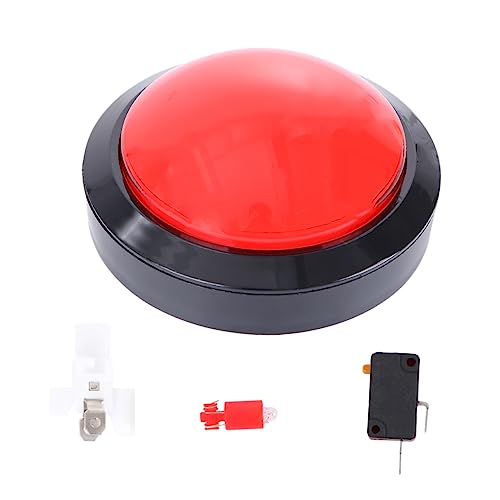 TOYANDONA große Knöpfe led-Light spielsachen Toy Elektronischer Buzzer Streich-Taste Gadget Alarm durch Bewegungssensor kabellos elektronischer Antwortgeber digitaler Responder rot von TOYANDONA