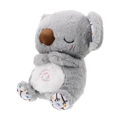 TOYANDONA -musikpuppe Stofftier Zur Geburtstagsfeier Babyschlafschnuller Mit Licht Schlafschnuller Koalabär-schlafschnuller Faultier Stofftier Babyschlafmaschine Koala Grey Plüsch von TOYANDONA