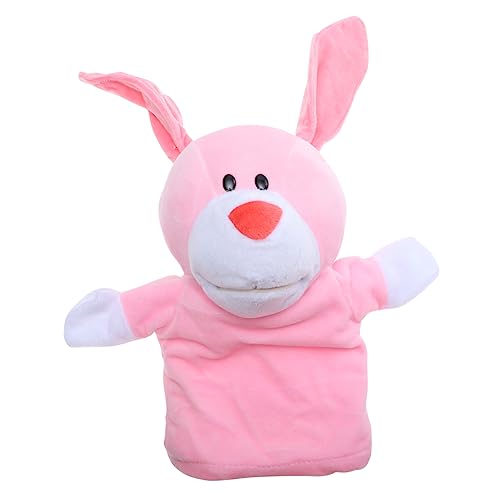 TOYANDONA tierische Marionette kindergeschenk plushible snugible Stuffed Soft Toys kindergardinen kucheltier Geschichte erzählende Marionette Handpuppe für Plüsch Rosa von TOYANDONA