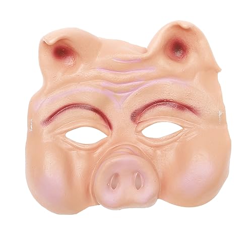 TOYANDONA tierische Schweinemaske halloween maske halloween-maske Tierdesign maske cosplay hallooween maske Halbgesichts-Tanzparty-Maske Partymaske mit halbem Gesicht Maskerade-Maske von TOYANDONA